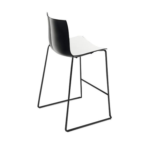 Catifa 46 0474 Bar Stool Low Bicoloured Black